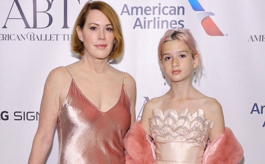 Molly Ringwald and her daughter attend an event.