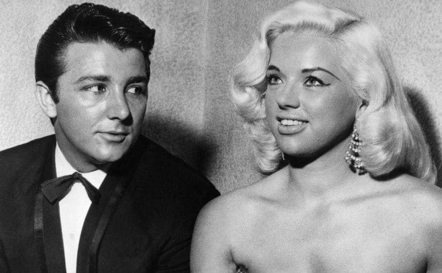 A dated portrait of Richard Dawson and Diana Dors.