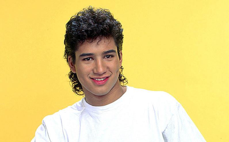 Mario Lopez, as A.C. Slater, from Saved By The Bell. 
