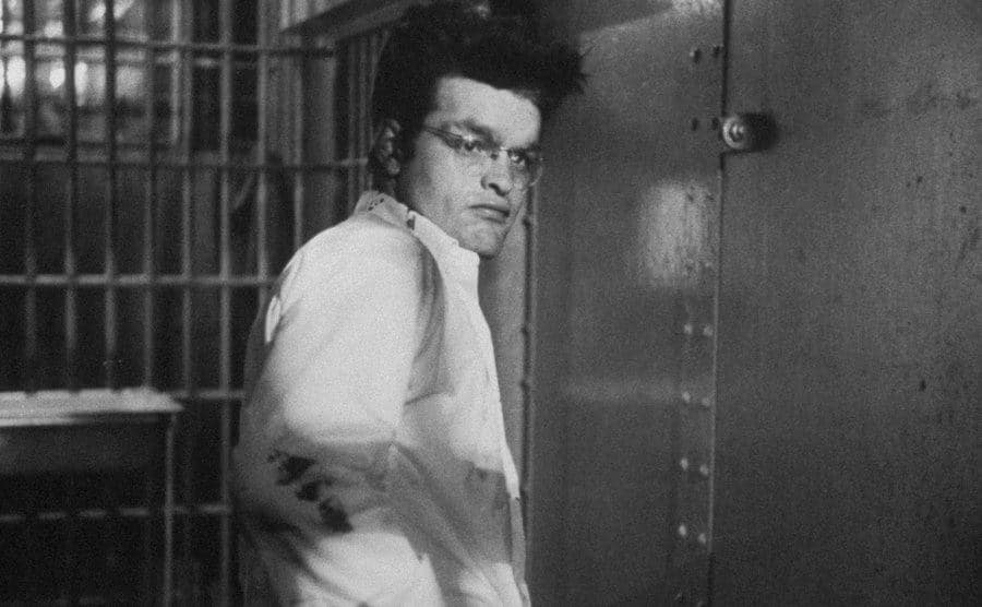 A photo of Charles in prison.