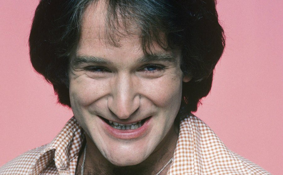 A portrait of Robin Williams.