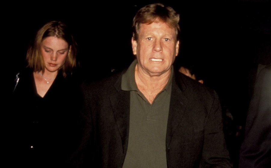 A photo of O’Neal leaving an event looking angry.