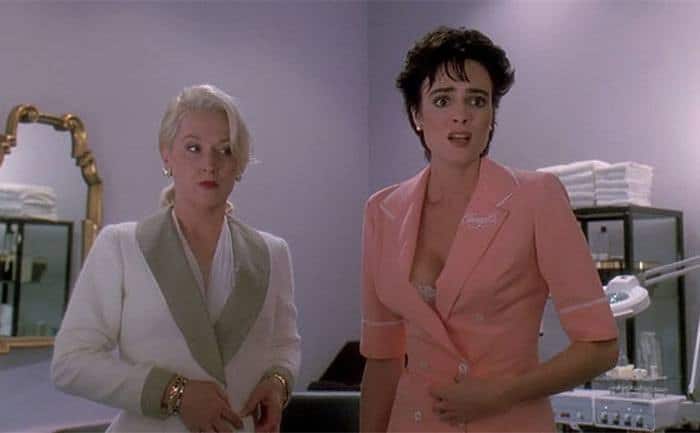 Michelle Johnson and Meryl Streep in a scene from the film. 