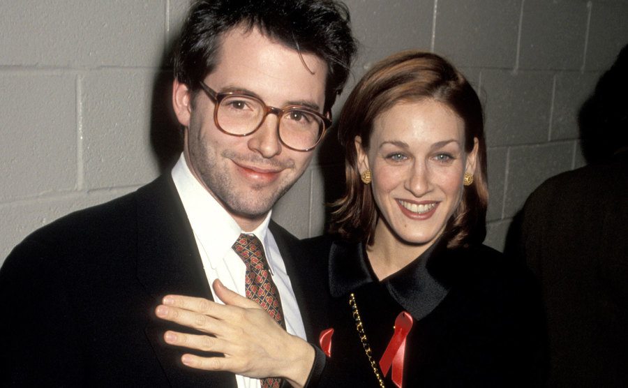 Matthew Broderick and Sarah Jessica Parker during the D.W. Griffith Awards. 