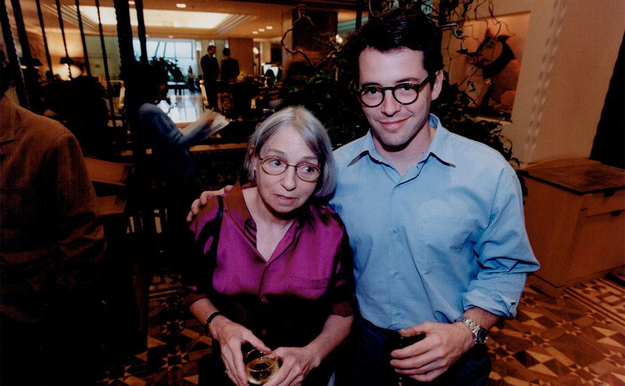 Matthew Broderick and his mother Pat. 