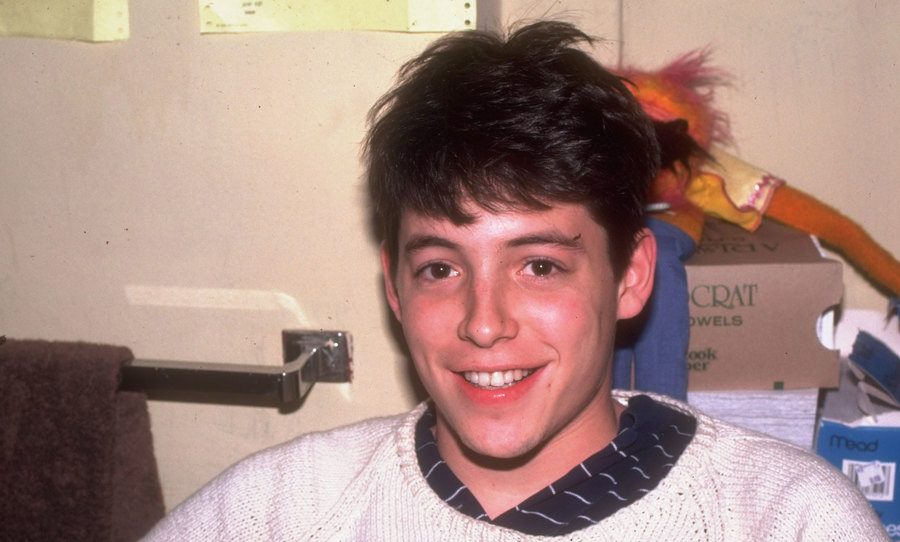 A photo of a young Matthew Broderick. 