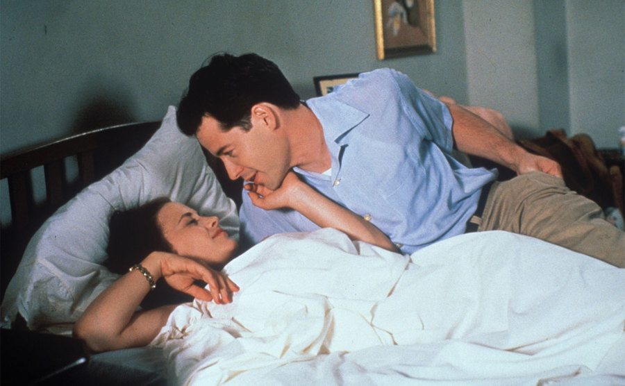Broderick and Arquette in a scene from Infinity. 