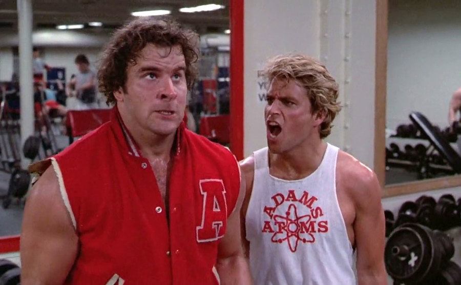 Stan Gable is yelling at another man at the gym. 