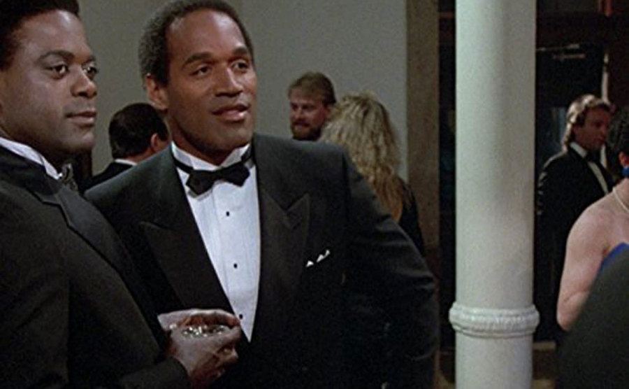 A still of O.J. Simpson in an episode from the show.