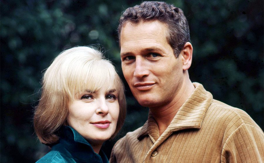 A portrait of Paul Newman and Joanne Woodward. 