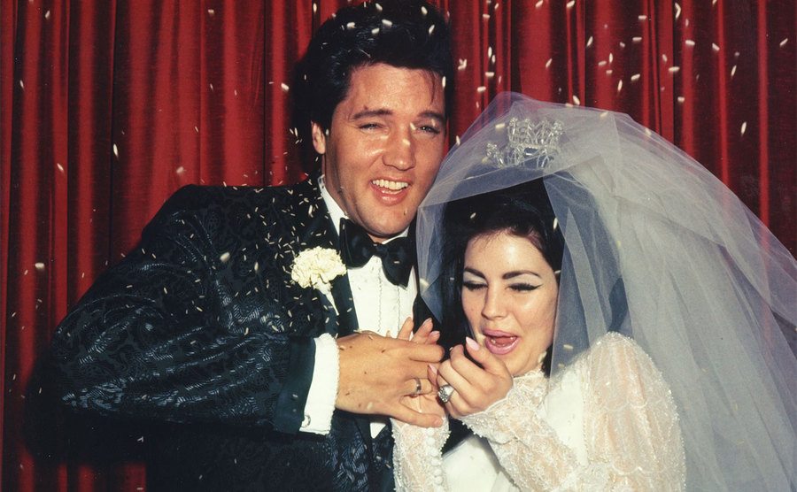 Wedding Photos of Elvis Presley to Priscilla
