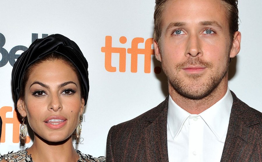 Eva Mendes and Ryan Gosling attend 