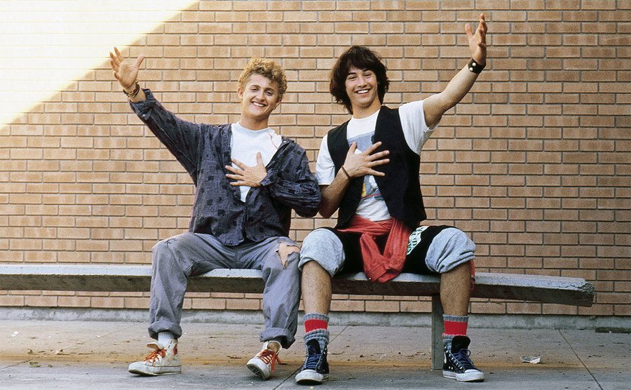 A promo shot of Winter and Reaves s bill and Ted. 